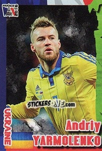 Sticker Andriy Yarmolenko - Evropsko Fudbalsko Prvenstvo 2016 n. 187 - G.T.P.R School Shop