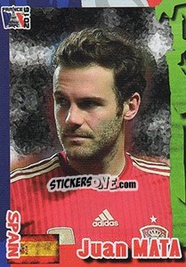 Sticker Juan Mata - Evropsko Fudbalsko Prvenstvo 2016 n. 200 - G.T.P.R School Shop