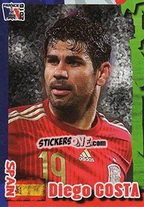 Sticker Diego Costa - Evropsko Fudbalsko Prvenstvo 2016 n. 204 - G.T.P.R School Shop