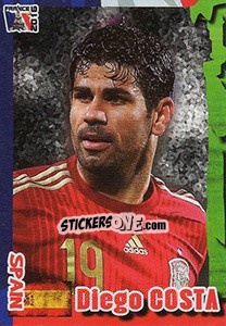 Sticker Diego Costa - Evropsko Fudbalsko Prvenstvo 2016 - G.T.P.R School Shop