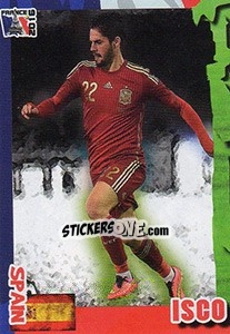 Sticker Isco - Evropsko Fudbalsko Prvenstvo 2016 n. 205 - G.T.P.R School Shop