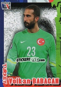 Sticker Volkan Babacan - Evropsko Fudbalsko Prvenstvo 2016 n. 237 - G.T.P.R School Shop