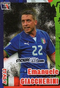 Sticker Emanuele Giaccherini - Evropsko Fudbalsko Prvenstvo 2016 n. 258 - G.T.P.R School Shop