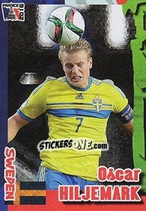 Sticker Oscar Hiljemark - Evropsko Fudbalsko Prvenstvo 2016 n. 274 - G.T.P.R School Shop