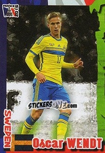 Sticker Oscar Wendt - Evropsko Fudbalsko Prvenstvo 2016 n. 280 - G.T.P.R School Shop