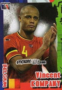 Sticker Vincent Kompany - Evropsko Fudbalsko Prvenstvo 2016 n. 283 - G.T.P.R School Shop