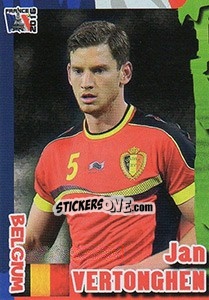 Sticker Jan Vertonghen - Evropsko Fudbalsko Prvenstvo 2016 n. 285 - G.T.P.R School Shop