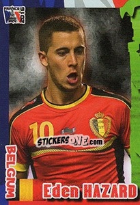 Sticker Eden Hazard - Evropsko Fudbalsko Prvenstvo 2016 - G.T.P.R School Shop