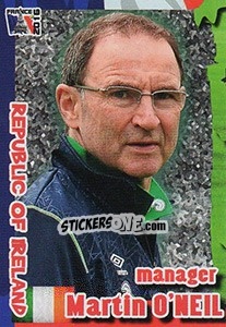 Sticker Martin O'Neill - Evropsko Fudbalsko Prvenstvo 2016 n. 296 - G.T.P.R School Shop