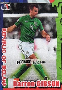 Sticker Darron Gibson - Evropsko Fudbalsko Prvenstvo 2016 n. 304 - G.T.P.R School Shop