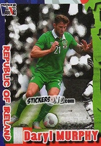 Sticker Daryl Murphy - Evropsko Fudbalsko Prvenstvo 2016 n. 307 - G.T.P.R School Shop