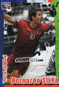 Sticker Bernardo Silva - Evropsko Fudbalsko Prvenstvo 2016 n. 322 - G.T.P.R School Shop