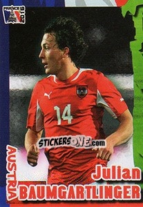 Sticker Julian Baumgartlinger - Evropsko Fudbalsko Prvenstvo 2016 - G.T.P.R School Shop