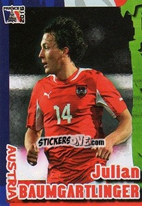 Sticker Julian Baumgartlinger - Evropsko Fudbalsko Prvenstvo 2016 n. 333 - G.T.P.R School Shop