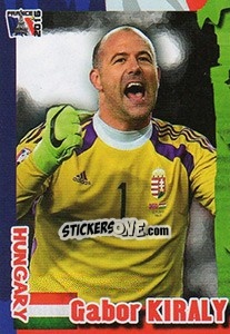 Sticker Gabor Kiraly - Evropsko Fudbalsko Prvenstvo 2016 n. 342 - G.T.P.R School Shop