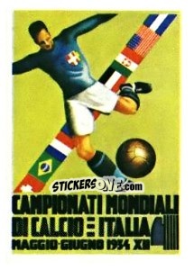 Sticker Poster Italia 1934 - FIFA World Cup Argentina 1978 n. 5 - Panini