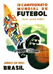 Sticker Poster Brasil 1950 - FIFA World Cup Argentina 1978 n. 11 - Panini