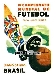 Sticker Poster Brasil 1950 - FIFA World Cup Argentina 1978 - Panini