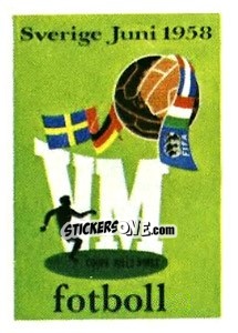 Cromo Poster Sweden 1958 - FIFA World Cup Argentina 1978 - Panini