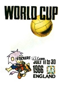 Sticker Poster England 1966 - FIFA World Cup Argentina 1978 - Panini