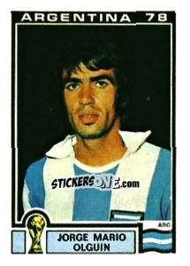 Cromo Jorge Mario Olguin - FIFA World Cup Argentina 1978 - Panini