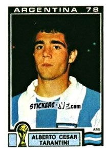 Sticker Alberto Cesar Tarantini - FIFA World Cup Argentina 1978 n. 49 - Panini