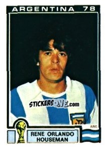 Sticker Rene Orlando Housemann - FIFA World Cup Argentina 1978 - Panini