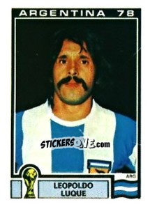 Sticker Leopoldo Luque - FIFA World Cup Argentina 1978 n. 57 - Panini