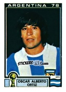Sticker Oscar Alberto Ortiz - FIFA World Cup Argentina 1978 - Panini