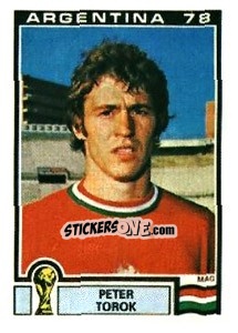 Sticker Peter Torok - FIFA World Cup Argentina 1978 n. 65 - Panini