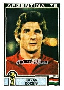 Sticker Istvan Kocsis - FIFA World Cup Argentina 1978 n. 68 - Panini