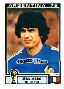 Sticker Jean-Marc Guillou - FIFA World Cup Argentina 1978 n. 88 - Panini