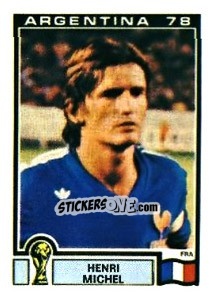 Sticker Henri Michel - FIFA World Cup Argentina 1978 n. 89 - Panini