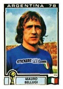 Sticker Mauro Bellugi - FIFA World Cup Argentina 1978 - Panini