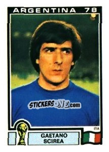 Cromo Gaetano Scirea - FIFA World Cup Argentina 1978 - Panini