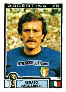 Sticker Renato Zaccarelli - FIFA World Cup Argentina 1978 n. 107 - Panini