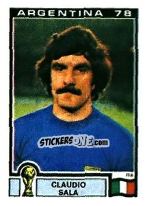 Sticker Claudio Sala - FIFA World Cup Argentina 1978 n. 110 - Panini