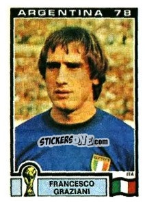 Sticker Francesco Graziani - FIFA World Cup Argentina 1978 n. 111 - Panini