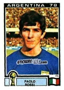 Sticker Paolo Rossi - FIFA World Cup Argentina 1978 - Panini