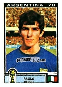 Sticker Paolo Rossi - FIFA World Cup Argentina 1978 n. 112 - Panini