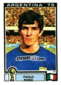 Figurina Paolo Rossi - FIFA World Cup Argentina 1978 - Panini