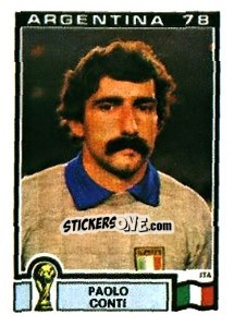 Cromo Paolo Conti - FIFA World Cup Argentina 1978 - Panini
