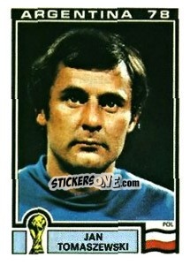 Sticker Jan Tomaszewski - FIFA World Cup Argentina 1978 n. 117 - Panini