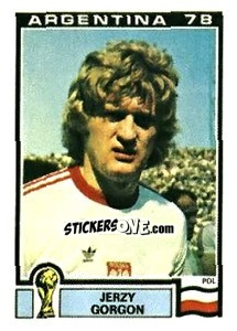 Sticker Jerzy Gorgon - FIFA World Cup Argentina 1978 n. 121 - Panini