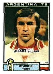 Sticker Wojciech Rudy - FIFA World Cup Argentina 1978 - Panini