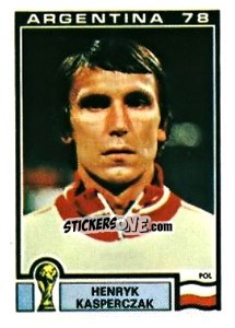 Sticker Henryk Kasperczak - FIFA World Cup Argentina 1978 n. 123 - Panini
