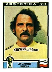 Cromo Zygmunt Kukla - FIFA World Cup Argentina 1978 - Panini