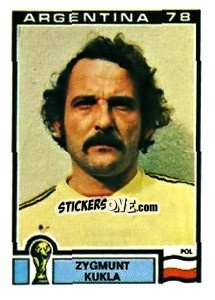Sticker Zygmunt Kukla - FIFA World Cup Argentina 1978 n. 132 - Panini