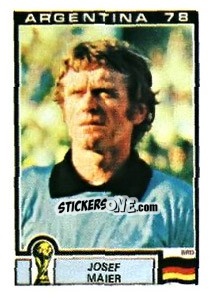 Sticker Josef Maier - FIFA World Cup Argentina 1978 - Panini