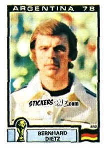 Sticker Bernhard Dietz - FIFA World Cup Argentina 1978 n. 140 - Panini